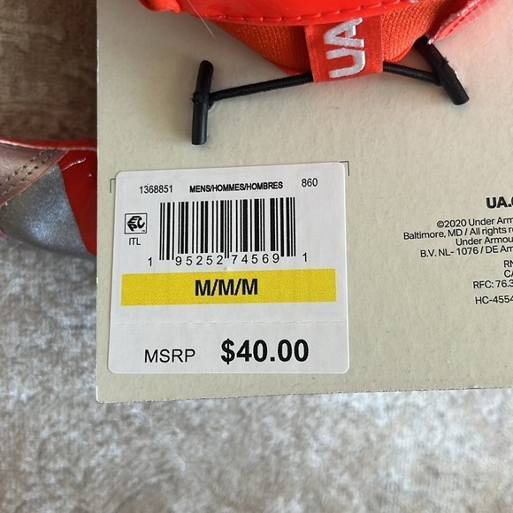 Brand New Under Armour F8 Glue Grip Football Gloves for Skill Players Orange - Picture 8 of 15